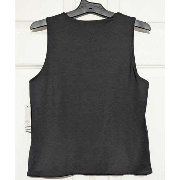 Ophelia Roe Knit Tank Top Womens Medium Black Sleeveless Stretch Casual Shirt, M - Picture 7 of 10